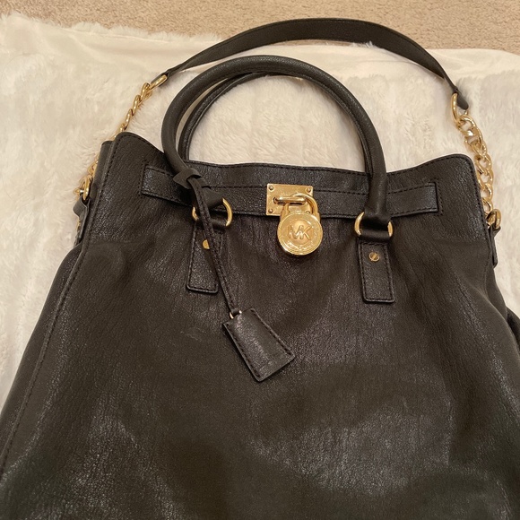 Michael Kors Hamilton Handbag Large Black - Picture 3 of 13